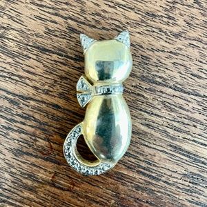 Vintage Cat Brooch